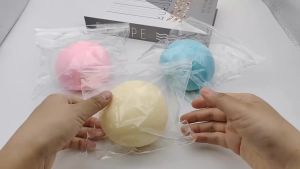 1pcs Stress Relief Squishy Ball Soft Anti-Anxiety ADHD Sensory Fidget Toy Durable Washable Squeeze Stress Ball for Adults Kids