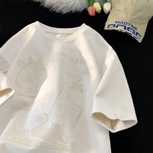 PAZHAOLANG | Oversized Cartoon Style Youthful Short Sleeve T-shirt