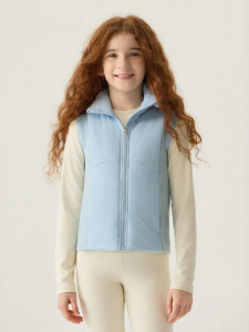 JOLLY BEAN | Slim Fit Patchwork Cotton Lightweight Warm Girls Vest