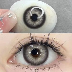 EYESHARE🌟 2023 new BARBIE/Myakhie/BALI series 0.0~6.00 graded contact lens gray Natural big eye contact lens for men brown contact lens with graded14.2MM 1 year