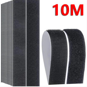 10M 20/50mm Self-Adhesive Hook And Loop Magic Sticker Tape for Fixing Household Window Screens And Door Curtains