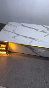 Bục Để Ghế Làm Nail Bục Nail Đơn - Bục Gỗ MDF Chống Ẩm Phủ Vân Đá Cho Tiệm Nail - bảo hành 12 tháng