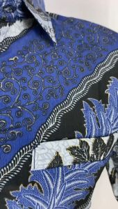 SHOLEH BATIK / BATIK COWOK LENGAN PENDEK / KEMEJA BATIK LENGAN BATIK / ATASAN BATIK COWOK
