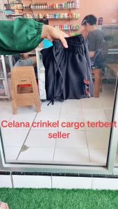 KULOT CARGO WANITA CRINKEL AIRFLOW NYAMAN TALI SERUT JUMBO