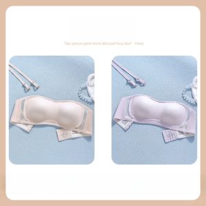 PIER N°5 | ชุดชั้นในสายเดี่ยวไร้โครงแบบบางสำหรับผู้หญิง ชุดชั้นในสายเดี่ยวแบบสวมทับกางเกงขาสั้น ชุดชั้นในไร้โครงแบบมองไม่เห็นสำหรับผู้หญิงวัยรุ่น