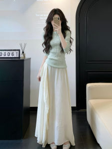 PEIZIXUAN | Korean Gentle Style Green Autumn Dress New Arrival