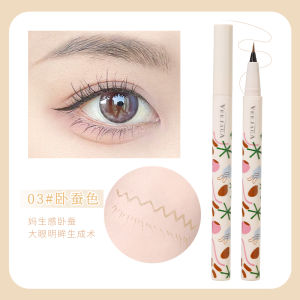Veejaga Waterproof Super Fine Tip Eyeliner Pen Quick Dry Long-lasting No Smudging for Lower Lashes Caterpillar Trace