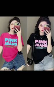 Áo thun nữ kiểu Hàn Quốc in chữ Pink cực đẹp form vừa cổ tròn đủ màu sắc cotton thoáng mát mịn bán chạy hot hit giá tốt