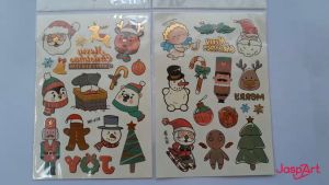 Sticker Tattoo for Christmas Stiker Tato untuk Anak Anak Tato Anak Motif Christmas Natal