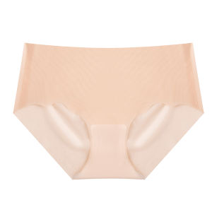 MiiOW | Pure Cotton Ice Silk Womens Underwear Thin Seamless Mid-Waist Triangle Panties Antibacterial Comfortable Summer Briefs