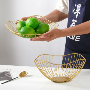 Lotus Leaf Iron Art European Style Fruit and Snack Tray