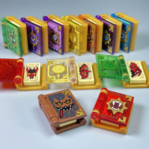 MOC บล็อก 24324+24093 บุคลากรที่ถือของมือถือ หนังสือที่เปิดได้ หนังสือที่มีพลังงานทางการเมือง ของตกแต่ง ของเล่น