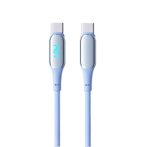 Cáp Dữ Liệu Type-C Nam PD140W Chất Liệu Silicon Lỏng Màn Hình LED Sạc Nhanh Type-C To Type-C Dành Cho Samsung iPhone 17 16 15 - Đồng Bộ Dữ Liệu & Sạc