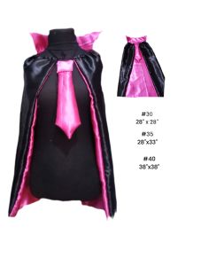 costume/ girl vampire cape/ with necktie/Satin fabric