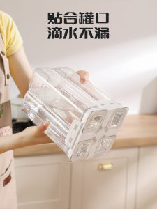 Food Storage Container Airtight Moisture Proof Beans Noodles Storage Box Kitchen Organization Tool Square Plastic Container
