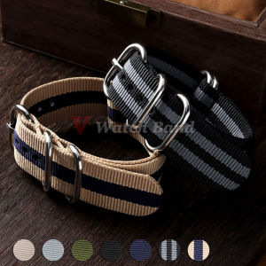 Nylon Braided Watch Band Green Black Grey Straps 18mm 20mm 22mm 24mm Universal Nylon Wristbelt Men Women Sport Watch Bracelet