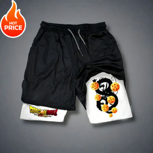 Bandai | Dragon Ball Vegeta Saiyan Summer Men New 2026 Double-Layer Replica Two-Piece Loose-Fit Training Running Shorts Casual Pants