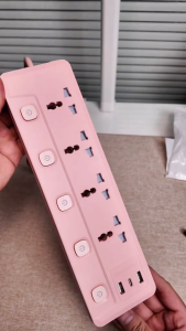 Ổ Cắm Điện DELI Công Suất 2500W Ổ Điện Đa Năng Để Bàn Kết Hợp Cổng USB/ TypeC Sạc Nhanh 20W