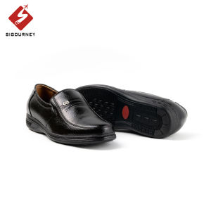 Giày nam trung niên da bò cao cấp dùng làm quà tặng cho bố SIGOURNEY SIG-14 màu đen