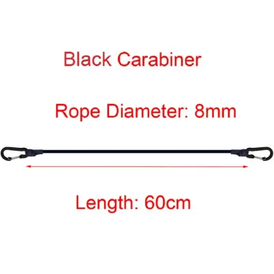 8MM Bungee Cords with Black Hooks 5 Types Stretch Elastic Ropes Lightweight for Bikes Car Luggage Packing Roof Rack Strap
