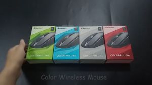 LPM - Mouse Wireless Jertech Colorful JR1 Free Battery