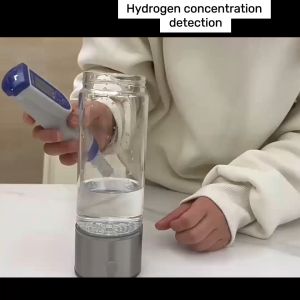 Portable Hydrogen Rich Water Cup 氢水杯 450ML 4000BBP Oxygen-rich water Health Water Cup Negative Ion Generator Water Maker 富氢水杯 Water Bottle