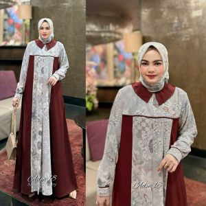 gamis modern set hijab adm18 produk Amore by ruby gamis viral terbaru kekinian