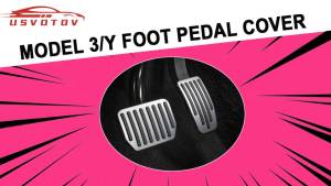 Tesmayx Foot Pedal Pads Cover For Tesla Model 3 Y Juniper Upgrade 2025 2026 Non-slip Accelerator Brake Rest Vehicle Accessories