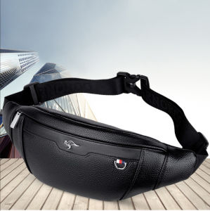 Business Leather Waist Bag Multifunctional Workout Traveling Running Crossbody Casual Wallets Waist Pack Phone Bag Man Chest Bag