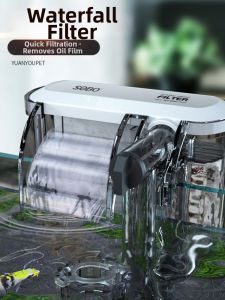 Integrated Aquarium Filter Pump Mini Wall-mounted Water Circulation Oxygenation