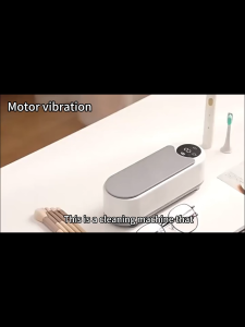 1pc Ultrasonic Glasses & Jewelry Cleaner - Chemical-Free High-Frequency Vibration for Watches Bracelets Dentures Makeup Brushes - Durable Plastic USB Rechargeable Efficient & Safe Cleaning Device Makeup Brush Cleaner