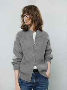 Toyouth | Áo Cardigan Vintage Nhẹ Có Zip