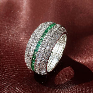 Huitan Luxury Cubic Zirconia Promise Rings for Women Simple Design Fashion Female Finger Accessories Gift OL Ring Trendy Jewelry