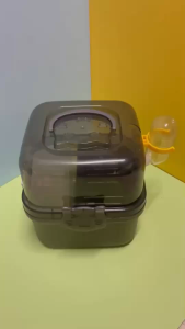 wen.W2 กรงหนูแฮมเตอร์แบบพกพา กรงหิ้วหนูแฮมเตอร์พร้อมอุปกรณ์ที่ให้น้ำ