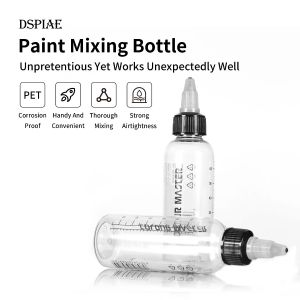 Paint Mixing Bottle 75ml DSPIAE for Gundam Gunpla Military Model Making Tool Assembly Retrofit with Stickers Bead PET Colour Master Storage Bottle