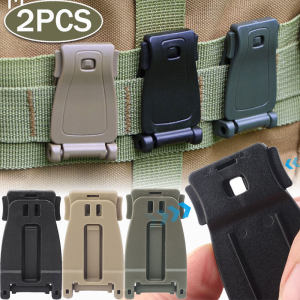 2 cái khóa Molle tác chiến người hâm mộ quân đội Ba lô kết nối Giá đỡ cố định điện thoại Fastener Cắm Trại Đi Bộ Đường Dài Ngoài trời Túi Đeo Vành Đai Kẹp công cụ