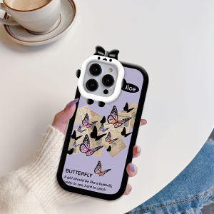 Ready Mobile Phone Case Casing For Infinix Smart 7 Tecno Spark Go 2023 Tecno Pop 7 Pro Cartoon Butterfly Case Monster Lens Phone Shell Soft Protective Cover Shockproof Cellphone Casing