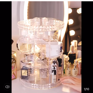 >SG Stock> 360 Degree Rotating Rack Makeup Rack Makeup Holder Makeup Stand Cosmetics Rack Cosmetics Stand Cosmetics Holder Perfumes Rack Perfumes Holder Perfumes Stand Desktop Rack Desktop Shelf Kitchen Rack Kitchen Shelf Cup Holder Cup Stand