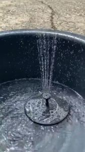 MAKITAES น้ำพุโซล่าเซลล์ 1316CM แถมฟรี หัวปั๊ม 6 หัว น้ำพุโซลาเซลล์ น้ำพุ ปั๊มน้ำพุ ตกแต่งสวน รุ่นทรงกลม solar fountain