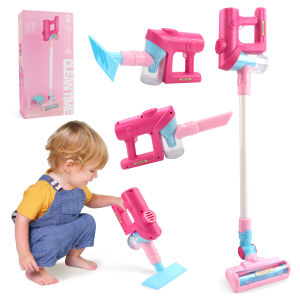 Electric Mini Vacuum Simulation Housework Dust Catcher With Light and Music Cleaner Pretend Play Toys Educational for Xmas Gifts