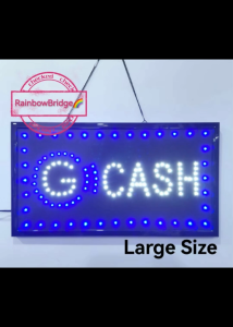 RAINBOW BRIDGE Energy saving light billboard G-CASH LED SIGN (2288 New-BLUE-WHITE-Small-Large) #SIZE: W48cm & W60cm BIG #881