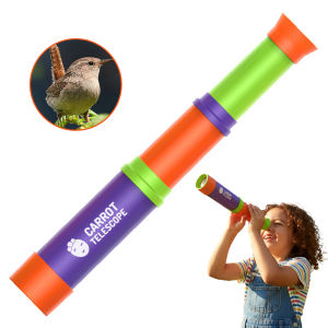 8X Monocular-Telescope For Kids Educational Toy With 3-Section Retractable Design And Adjustable Focus