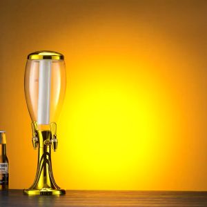 [พร้อมส่ง]ทาวเวอร์ ทาวเวอร์เบียร์ 3L มี2ก็อตน้ำ เบียร์ทาวเวอร์ beertower หลอดกดเบียร์ มีกระบอกใส่น้ำแข็ง พร้อมกับไฟLED