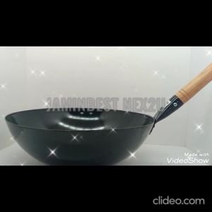 Tradisional 36cm Tradisi Old Style Single Handle Enamel Wok / Iron Wok / Chinese Wok / Cast Iron Wok / Stir-Fry Wok / Kuali Hitam / Kwali Hitam 36cm Hadiah emak ibu Present Fast cook 36Mm - Lazada