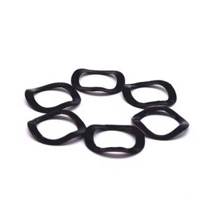 M3 Black Multi Wave Spring Shim JIS Standard 304 Stainless Steel Corrugated Elastic Wave Washer Hardware