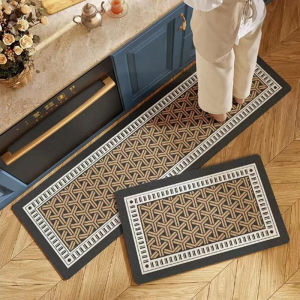 Kitchen floor mathousehold water and oil absorbent restaurant floor matminimalist style anti-slip soft diatom mud floor mat