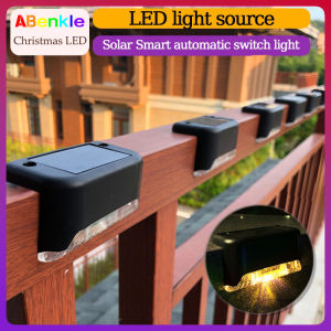 LED RGB Cầu thang năng lượng mặt trời Đèn năng lượng mặt trời Không thấm nước ngoài trời cho hàng rào Cầu thang bước sân vườn Lối đi trang trí sân hiên