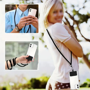 150cm Universal Adjustable Phone Lanyard Anti-lost Lanyard Strap Detachable Neck Cord Phone Safety Tether Keychain Chain Rope