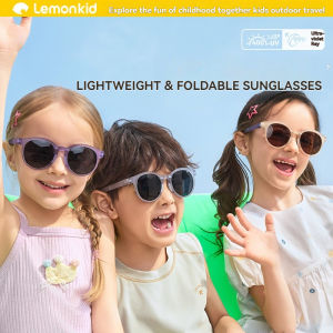 LEMONKID 2025 New Kids’ Folding Sunglasses Protect Eyes Anti-glare Polarized Sun Glasses Boys and Girls LK2250228