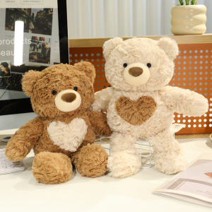 New hot Christmas Bear Lovely Teddy Bear Plush Toys Stuffed Cute Love Run Bear Girls Valentines Gift Kids Baby Christmas Gifts